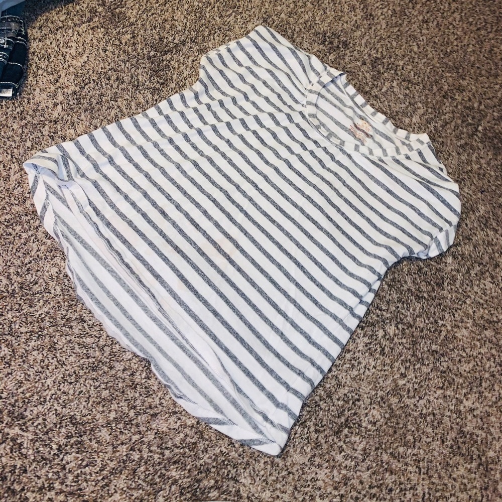 White and grey shirt